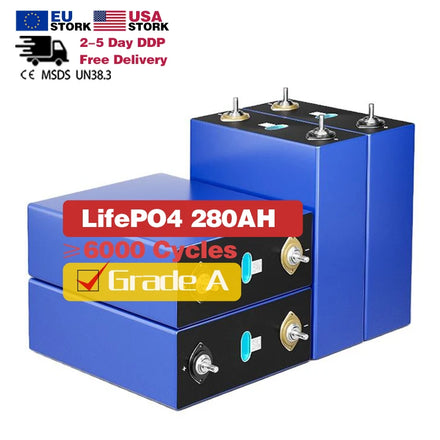 Huaxu a Grade 6000 Times Cycling Lf280k 3.2v 280ah Lfp Baterias De Litio Battery Lifepo4 280ah 16 Pcs