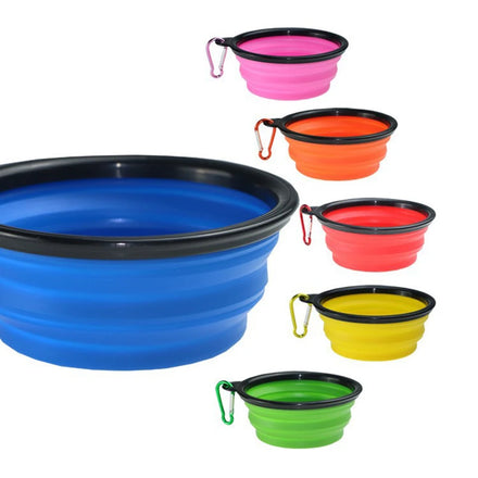 Wholesale Factory Sell Collapsible Silicone Foldable Folding Portable Travel Pet Dog Bowl