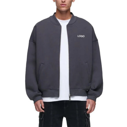 E220886 Custom Hoodie Winter Windproof Zip Collar Hoodies Sweatshirt Men Clothing Fleece Jacket Casual Outdoor Warm Streetwear