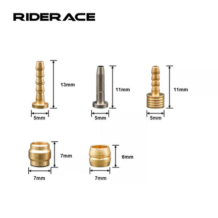 RIDERACE 20 Pairs MTB Bike Hydraulic Disc Brake Needle Olive Connect Insert for Olive Shimano BH90 BH59 SRAM Bicycle Brake Hose