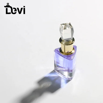 Oem New Luxury Fancy Unique Crystal Glass Empty Refillable Perfume Bottle Pump Sprayer Screen Printing Leakproof Eco-Friendly
