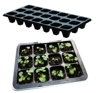 200 Cells Black Seed Plant Plastic Nursery Seeding Germination Plant Trays