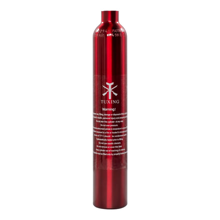 TUXING Re-use High Pressure Hardness Strong Hpa Red 380CC 0.38L 5/8-18UNF Bottle HPA Tank Breathing Diving Aluminum Air Tanks