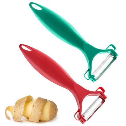 2025 Kitchen Gadgets Stainless Steel Manual Operation Y-Shape Hand Peeler Potato Eyes Remover & Vegetable Slicer