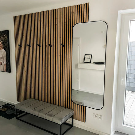 Akupanel Sound Absorting Wood Panel Decorative Acoustic Wood Slats Wall Acoustic Panel