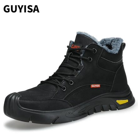 GUYISA New Safety Boots Can Accept Customized Waterproof Steel Toe Safety Boots