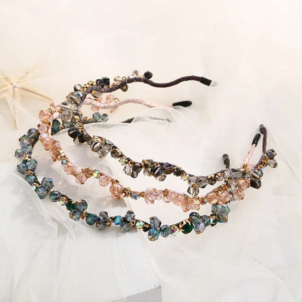 S-shaped Crystal Hairband Rhinestone Headband Fashion Bride Hair Accessories