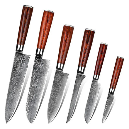 RUITAI Japanese Kitchen Knives Damascus Steel Chef Kiritsuke Boning Bread Santoku Slicing Utility Knife Cooking Tools