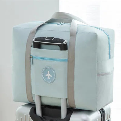 Portable Folding Large Travel Storage Bags Clothes Top-handle Pouch Luggage Organizer Cases Suitcase