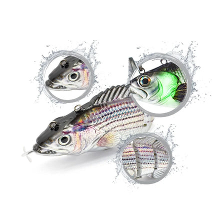 Hard Plastic Swim Baits Multi Jointed Rechargeable Self-propelling Auto-swimming Robot Fish Lure Hard Bait