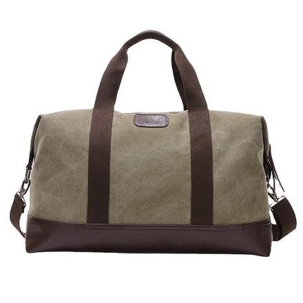 Custom Logo Wholesale Travel Weekender Bag Canvas Leather Man Leisure Sport Fitness Gym Travel Duffle Bag