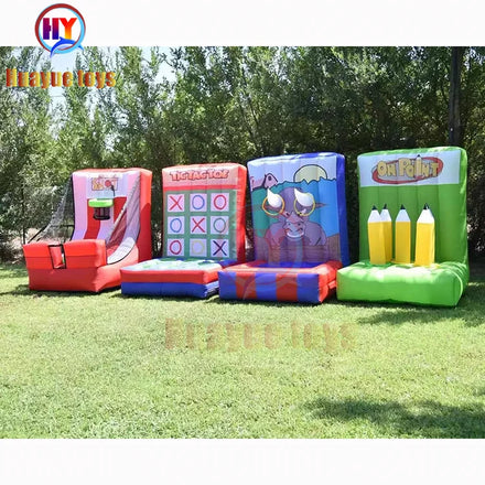 New Children Inflatable Interactive Games 4 Different Inflatable Carnival Games Team Building Toys