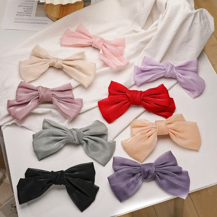 VKME Korean Barrette Trendy Bows Hair Clip Kids Hair Accessories for Girls