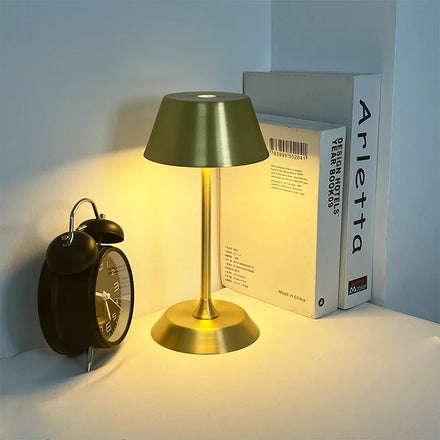 Table Lamp Source Factory Minimalist Luxury Brass Bedside Touch Lamp Rechargeable Cordless