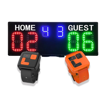 Ganxin 18650 Rechargeable Battery Score Board Multi-Purpose Electronic Padel Wrist Control Digital 6-digit Led Tennis Scoreboard