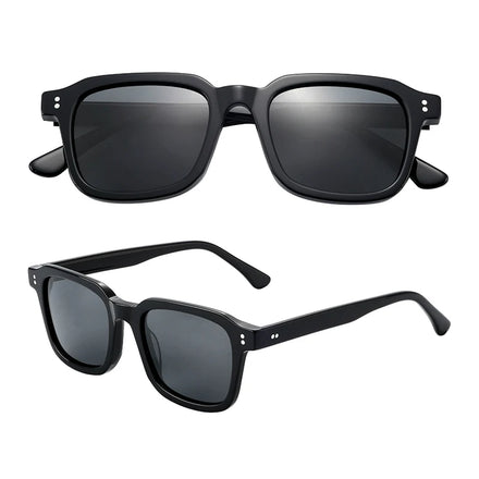 Italy Design Luxury Custom Square Unisex Men Fashion TAC Polarized Acetate Sunglasses UV400