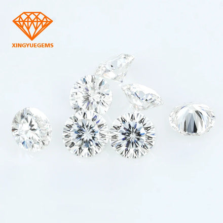 Moissanite Diamond DEF White Color Gra Certified 2 Carat Moissanite Ring Raw Material Round Moissanite Stones