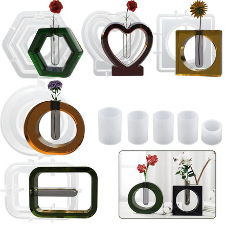 DIY Epoxy Resin Vase Silicone Mold Flower Pot Mold Epoxy Craft Vase