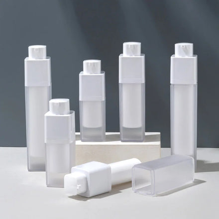 15ml 30ml 50ml ECO Friendly Cosmetic Packaging Frosted Rotation Airless Acrylic Lotion Bottles