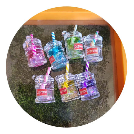 New Creative 1/12 Dollhouse Miniature Fruit Juice Drink Can Bottle Ornaments Doll House Kitchen Toys Dolls for Tableware Decor