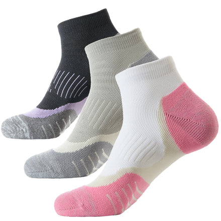 Custom Quick Dry Breathable Sports Socks for Unisex Adults-Seamless Knitted Nylon Ankle Quarter Socks Spring Athletic Running