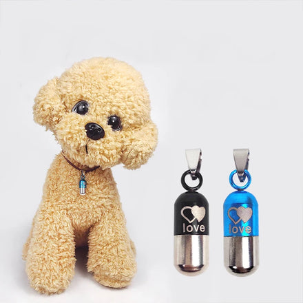 Stainless Steel Bullet Shape Electroplated Advertising Pet ID Tag Necklace Jewelry Pendant Custom Logo
