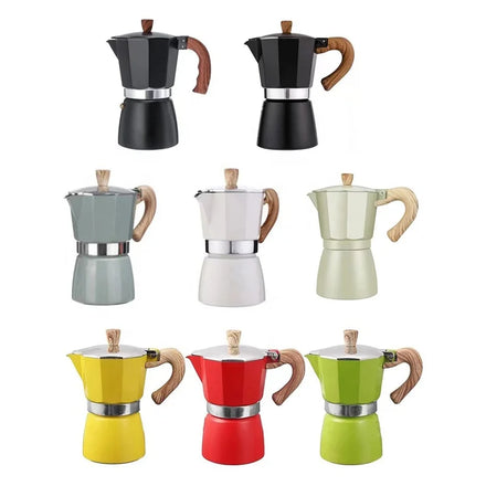 IN STOCK Hot Selling Aluminum Moka Pot Portable Moka Pot Coffee Maker
