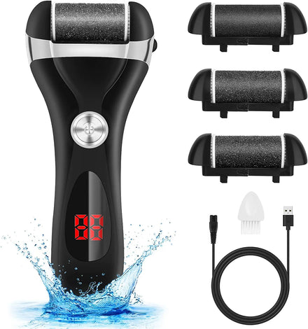 Electric Callus Remover for Feet Upgraded Foot File Pedicure Tools 2 Speed LED Display Best for Hard Cracked Dry Dead Skin