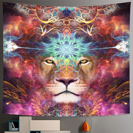 Psychedelic Chakela Buddha Woven Printed Tapestry Wall Hanging Colorful Nordic Bohemian Hippie Witchcraft Dormitory Home Decor
