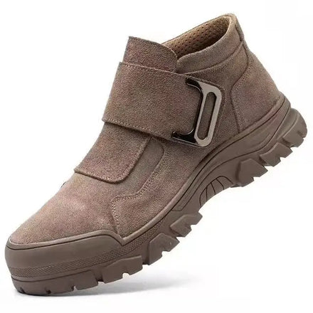 Industrial Safety Boots Men Construction Protective Security Work Shoes Steel Toe Work Boots Cow Leather Mesh