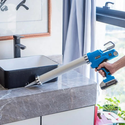 Factory Price Automatic Power Charging Six Level Adjustable Double Type Lithium Electric Cordless Battery Caulking Gun