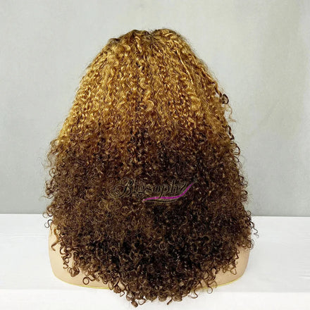 Peluca Frontal Pelo Rizos Super Double Drawn Pixel Curls Short Bob Wigs Perruque Pixie Boucles Full Frontal Lace Hair Supplier