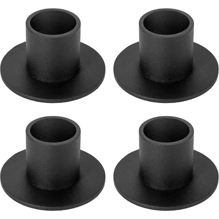 4pcs Retro Candlestick Holder Black Iron Farmhouse Decor for Home Wedding Party Anniversary Housewarming Gifts