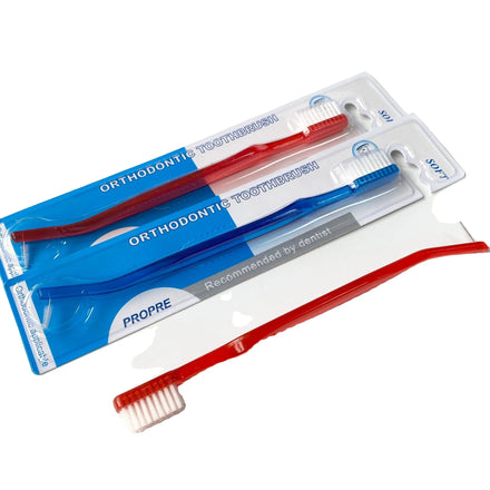 Blister Packing Soft V-shape Bristles Orthodontic Toothbrush Recommended by Dentist