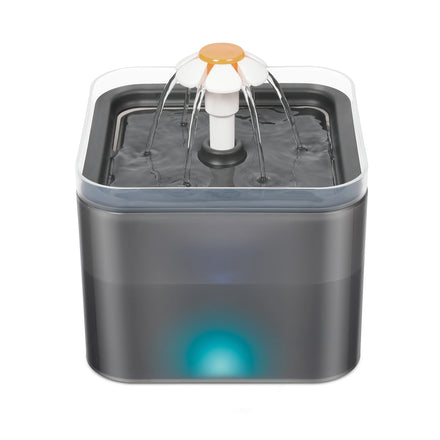 Cat Water Fountain Ultra Quiet  Automatic Drinking Water Dispenser Pet Water Fountain with LED Light 2L Capacity with Filter