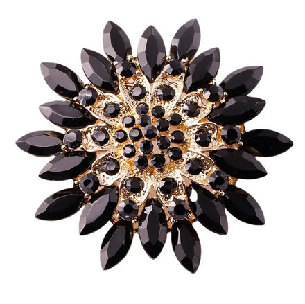 Fashion Luxury Brooch Clothing Accessories Wedding Crystal Rhinestone Brooch Temperament Gift Silk Scarf Buckle