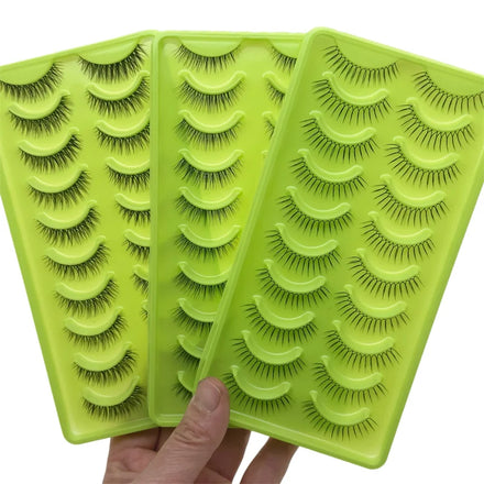 Factory Directly Wholesale clear Band Lashes Korean False Eyelashes Invisible stem Lashes Thai Makeup Lashes