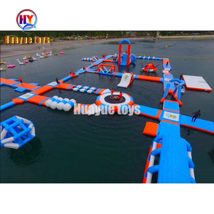 Customized Aquatic Sport Platform Sea Floating Water Park Equipment Inflatable Water Park for Adult Water Entertainment Toys