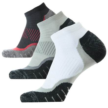 Unisex Adults' Nylon Ankle Athletic Running Socks-Digital Printing Spring Season Breathable & Anti-Bacterial