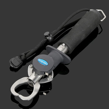 Portable Stainless Steel Fish Lip Grabber Lightweight Fishing Plier with Integrated Weight Scale and Ruler Fish Lip Grip Tool