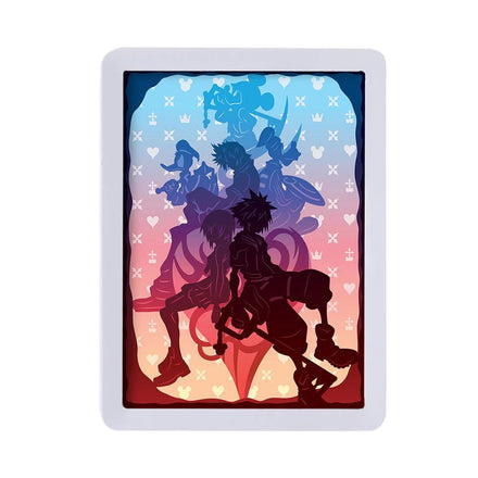 Games Kingdom Heart LED Night Light Paper Cut Light Box Custom Home Decor Lamps Birthday Gift for Boyfriend