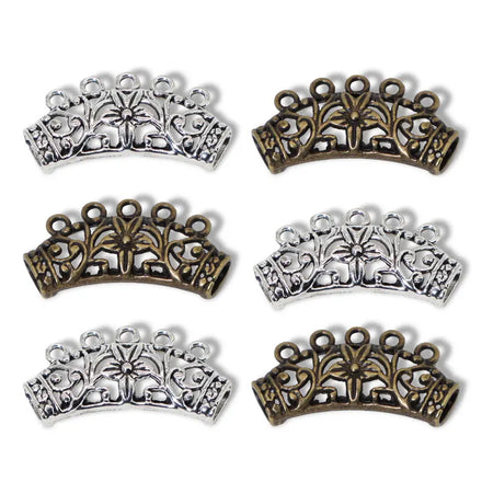 Antique Silver Color Necklace Findings Metal Charm Pendants Jewelry Making DIY Charms Handmade G104