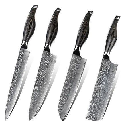 RUITAI 1Pcs Handmade Forged Damascus Steel Knife 8 Inch Damascus Steel Kitchen Chef Knife Set