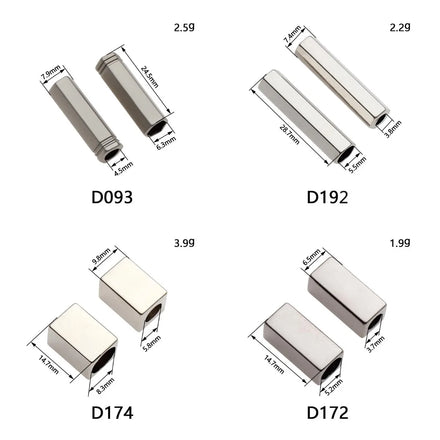 Wholesale Stock Superior Quality Design Zinc Alloy Engraved End Stopper Custom Cord Stopper Metal End Lock Stopper