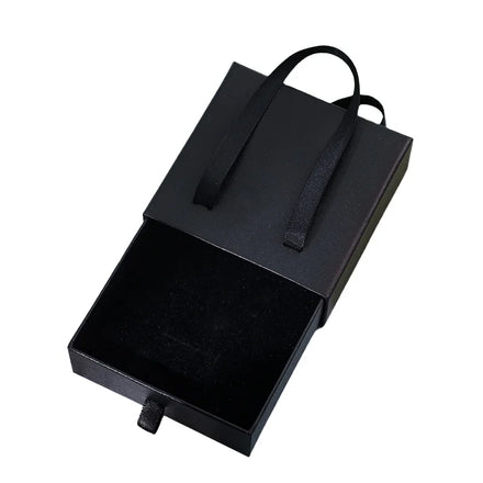High-end Custom Recyclable Jewelry Box Jewelry Box Suitable for Bracelets Necklaces Can Be Customized logo slip Hand Withdrawal