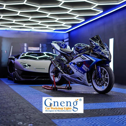 Super Brightness Car Detailing Wash Garage Lighting Led Hexagonal Light for Workshop