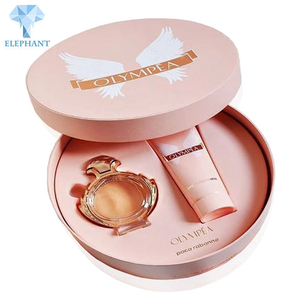 Custom Pretty Mysterious Pink Round Gift Wedding Invitation Box