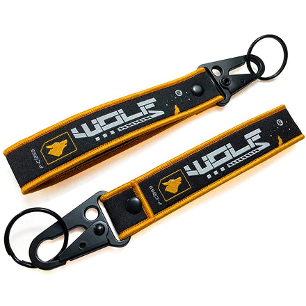 Custom Loop Woven Keychain Nylon Luggage Strap Lanyard Key Chain Motorcycle Key Rings Carabiner Keychain