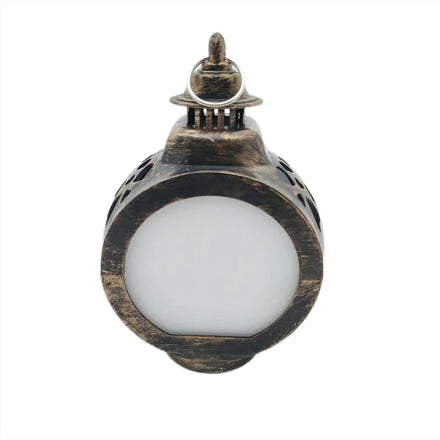 Qualisub Antique Bronze Plastic and Acrylic LED Storm Lantern Light Blanks Sublimation Christmas Ornament for DIY Printing