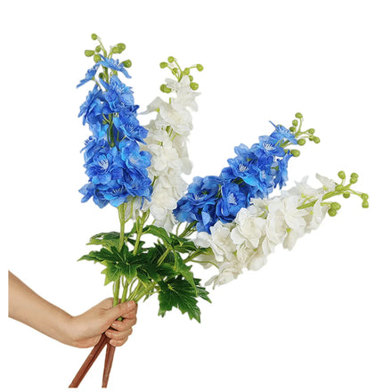 Real Touch Hyacinth Artificial Flowers Delphinium for Home Wedding Decoration